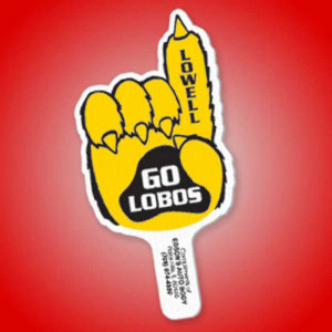 Paw #1 Finger Hand Fan Promotional Custom Imprinted With Logo Paw #1 Finger Hand Fan Promotional Custom Imprinted With Logo