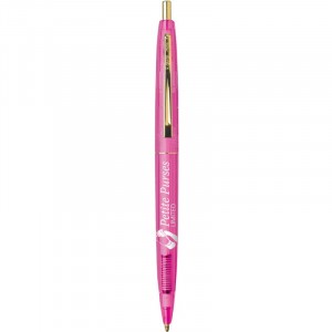 BIC Clear Clic Pen Promotional Custom Imprinted With Logo