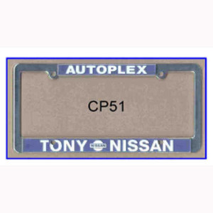 Chrome-Plated License Plate Frame Promotional Custom Imprinted With Logo Chrome-Plated License Plate Frame Promotional Custom Imprinted With Logo