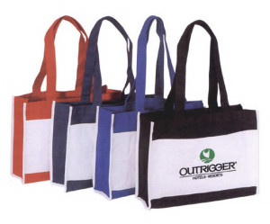 Classic Two-Tone Tote-Embroidery Promotional Custom Imprinted With Logo Classic Two-Tone Tote-Embroidery Promotional Custom Imprinted With Logo