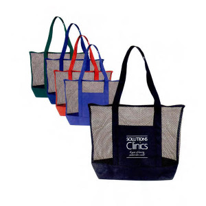 Large Mesh Tote Bag Promotional Custom Imprinted With Logo