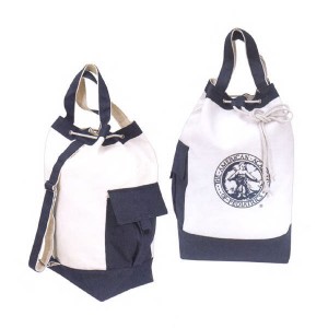 TwoTone Canvas Sling Tote Promotional Custom Imprinted With Logo