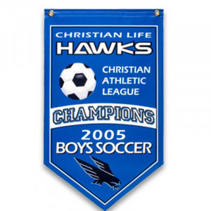 2ft. x 4ft. Championship Banner Promotional Custom Imprinted With Logo 2ft. x 4ft. Championship Banner Promotional Custom Imprinted With Logo
