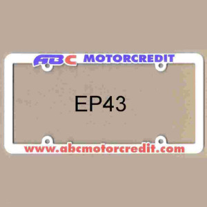 Premium Plastic License Plate Frame Promotional Custom Imprinted With Logo Premium Plastic License Plate Frame Promotional Custom Imprinted With Logo