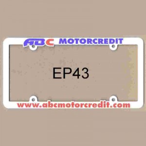 Economy Plastic License Plate Frame Promotional Custom Imprinted With Logo