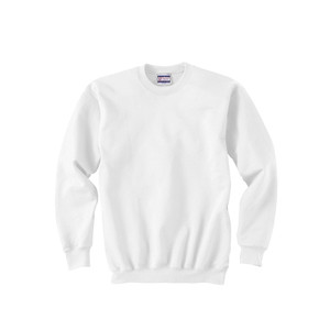 Hanes Ultimate Cotton Crew Neck Sweatshirt - White Promotional Custom Imprinted With Logo Hanes Ultimate Cotton Crew Neck Sweatshirt - White Promotional Custom Imprinted With Logo