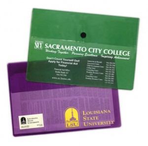 Oversized Translucent Portfolio Promotional Custom Imprinted With Logo