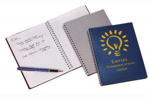 Apollo Jr. Spiral Notebook Promotional Custom Imprinted With Logo