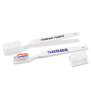 Take Along Toothbrush Promotional Custom Imprinted With Logo Take Along Toothbrush Promotional Custom Imprinted With Logo