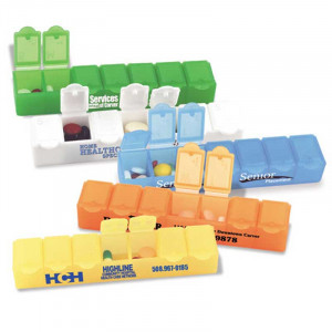 Big 7 All Week Pill Box - 7 Promotional Custom Imprinted With Logo Big 7 All Week Pill Box - 7 Promotional Custom Imprinted With Logo