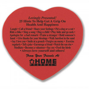 Health and Happiness Heart Jar Opener Promotional Custom Imprinted With Logo Health and Happiness Heart Jar Opener Promotional Custom Imprinted With Logo