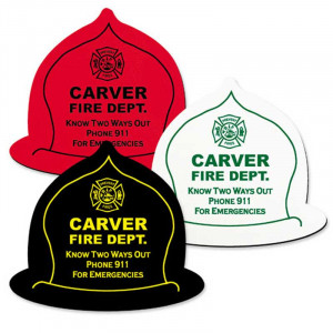Fire Helmet Jar Opener Promotional Custom Imprinted With Logo