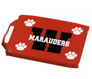 Stadium Bench Cushion - Vinyl - 14" x 10" x 1-1/2" Promotional Custom Imprinted With Logo