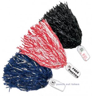 Coupon Token Poms- Standard Colors Promotional Custom Imprinted With Logo