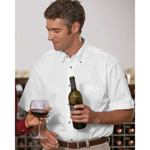 Harriton Short-Sleeve Twill with Stain Release Promotional Custom Imprinted With Logo Harriton Short-Sleeve Twill with Stain Release Promotional Custom Imprinted With Logo