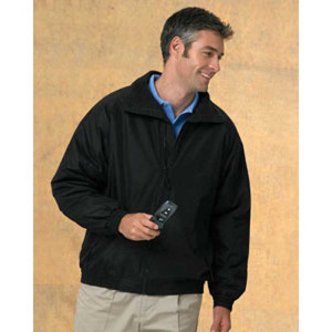 Harriton Fleece-Lined Nylon Jacket Promotional Custom Imprinted With Logo Harriton Fleece-Lined Nylon Jacket Promotional Custom Imprinted With Logo
