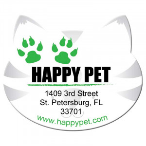 Cat Shape Magnet - Medium - 20 mil Promotional Custom Imprinted With Logo