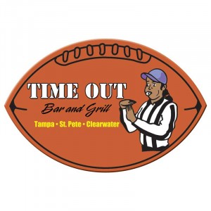 Football Shape Magnet - Medium - 20 mil Promotional Custom Imprinted With Logo Football Shape Magnet - Medium - 20 mil Promotional Custom Imprinted With Logo