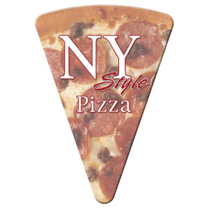 Pizza Slice Shape Magnet - Medium - 20 mil Promotional Custom Imprinted With Logo Pizza Slice Shape Magnet - Medium - 20 mil Promotional Custom Imprinted With Logo
