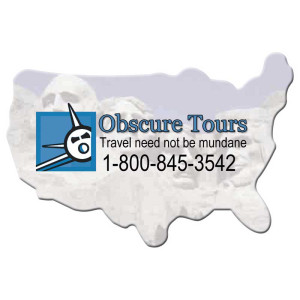 USA Shape Magnet - Medium - 20 mil Promotional Custom Imprinted With Logo