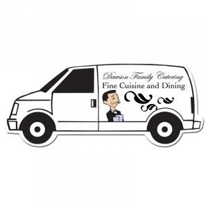 Van Shape Magnet - Medium - 20 mil Promotional Custom Imprinted With Logo Van Shape Magnet - Medium - 20 mil Promotional Custom Imprinted With Logo