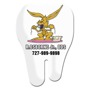 Tooth Shape Magnet - Small - 20 mil Promotional Custom Imprinted With Logo Tooth Shape Magnet - Small - 20 mil Promotional Custom Imprinted With Logo