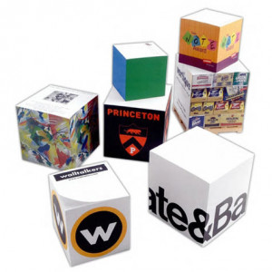 3-7/8" Non-Adhesive Note Cube - 775 Sheets Custom Imprinted With Logo
