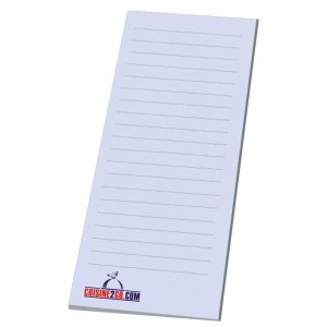 3" x 9" Non-Adhesive Scratch Pad - 50 Sheet Pad Promotional Custom Imprinted With Logo