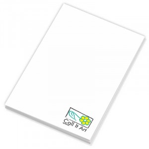 4" x 6" Non-Adhesive Scratch Pad - 25 Sheet Pad Custom Imprinted With Logo