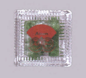Square Glass Container Promotional Custom Imprinted With Logo Square Glass Container Promotional Custom Imprinted With Logo