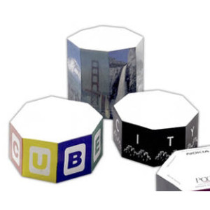 4" Octagon Shape Sticky Note Cube - 800 Sheets Promotional Custom Imprinted