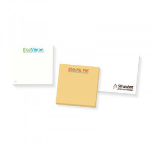 3"x3" Sticky Notepad - 50 Sheets - Recycled Paper Promotional Custom