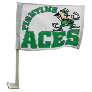 Poly Poplin Car Flag Promotional Custom Imprinted With Logo Poly Poplin Car Flag Promotional Custom Imprinted With Logo