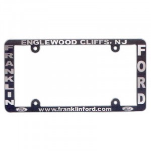 Side Imprint 3-D License Frame Promotional Custom Imprinted With Logo