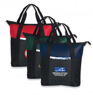 Heavy Duty Zippered Tote Bag Promotional Custom Imprinted With Logo Heavy Duty Zippered Tote Bag Promotional Custom Imprinted With Logo