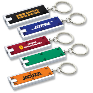 Rectangular Key-Light Promotional Custom Imprinted With Logo
