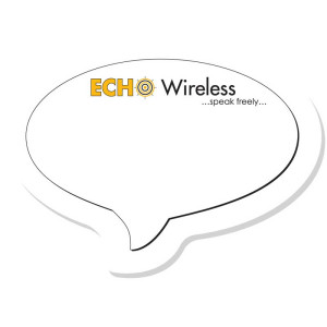 4"x3" Speech Bubble Sticky Notes-25 Sheets-4 Color Promotional Custom Imprinted With Logo 4"x3" Speech Bubble Sticky Notes-25 Sheets-4 Color Promotional Custom Imprinted With Logo