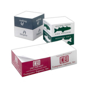 2-1/2" Sticky Note Cube - 500 Sheets Promotional Custom Imprinted With Logo