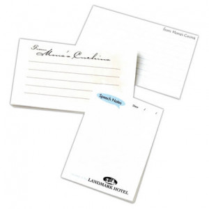 5"x3" Sticky Notepads - 25 Sheets Promotional Custom Imprinted With Logo