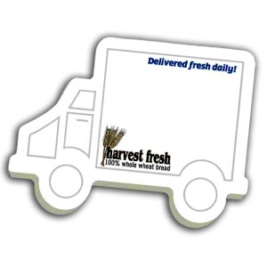 4"x3" Truck Sticky Notes - 25 Sheets-4 Color FREE Promotional Custom Imprinted With Logo 4"x3" Truck Sticky Notes - 25 Sheets-4 Color FREE Promotional Custom Imprinted With Logo