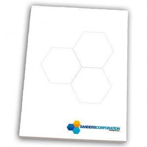 6" x 9" Non-Adhesive Scratch Pad - 50 Sheet Pad Custom Imprinted With Logo