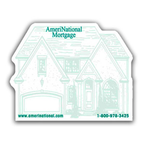 Large House Shaped Sticky Notepads - 25 Sheets - 4 Promotional Custom Imprinted With Logo Large House Shaped Sticky Notepads - 25 Sheets - 4 Promotional Custom Imprinted With Logo