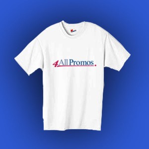 Hanes Authentic Tagless T-Shirt - White Promotional Custom Imprinted With Logo