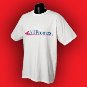 Champion Cotton Tagless T-Shirt - White Promotional Custom Imprinted With Logo Champion Cotton Tagless T-Shirt - White Promotional Custom Imprinted With Logo
