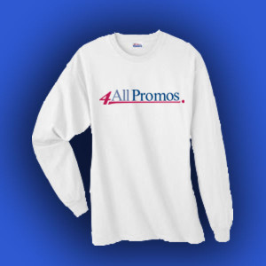 Hanes Heavyweight Cotton Long-Sleeve T-Shirt - Custom Imprinted With Logo