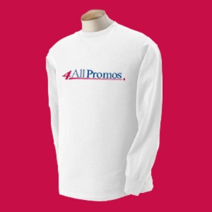 Fruit of the Loom Heavy Cotton Long-Sleeve T-Shirt Promotional Custom Imprinted With Logo Fruit of the Loom Heavy Cotton Long-Sleeve T-Shirt Promotional Custom Imprinted With Logo