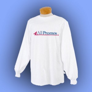 Jerzees Heavyweight Cotton/Poly Blend Long-Sleeve Promotional Custom Imprinted With Logo