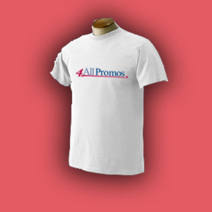 Fruit of the Loom 50/50 Crew Neck - White Promotional Custom Imprinted With Logo