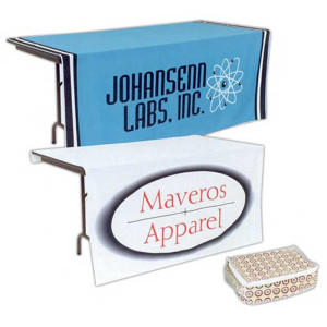 Table Drop for 8ft Table - 4 Color Process Promotional Custom Imprinted With Logo