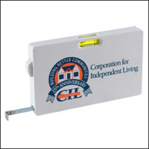 Level Tape Measure Promotional Custom Imprinted With Logo